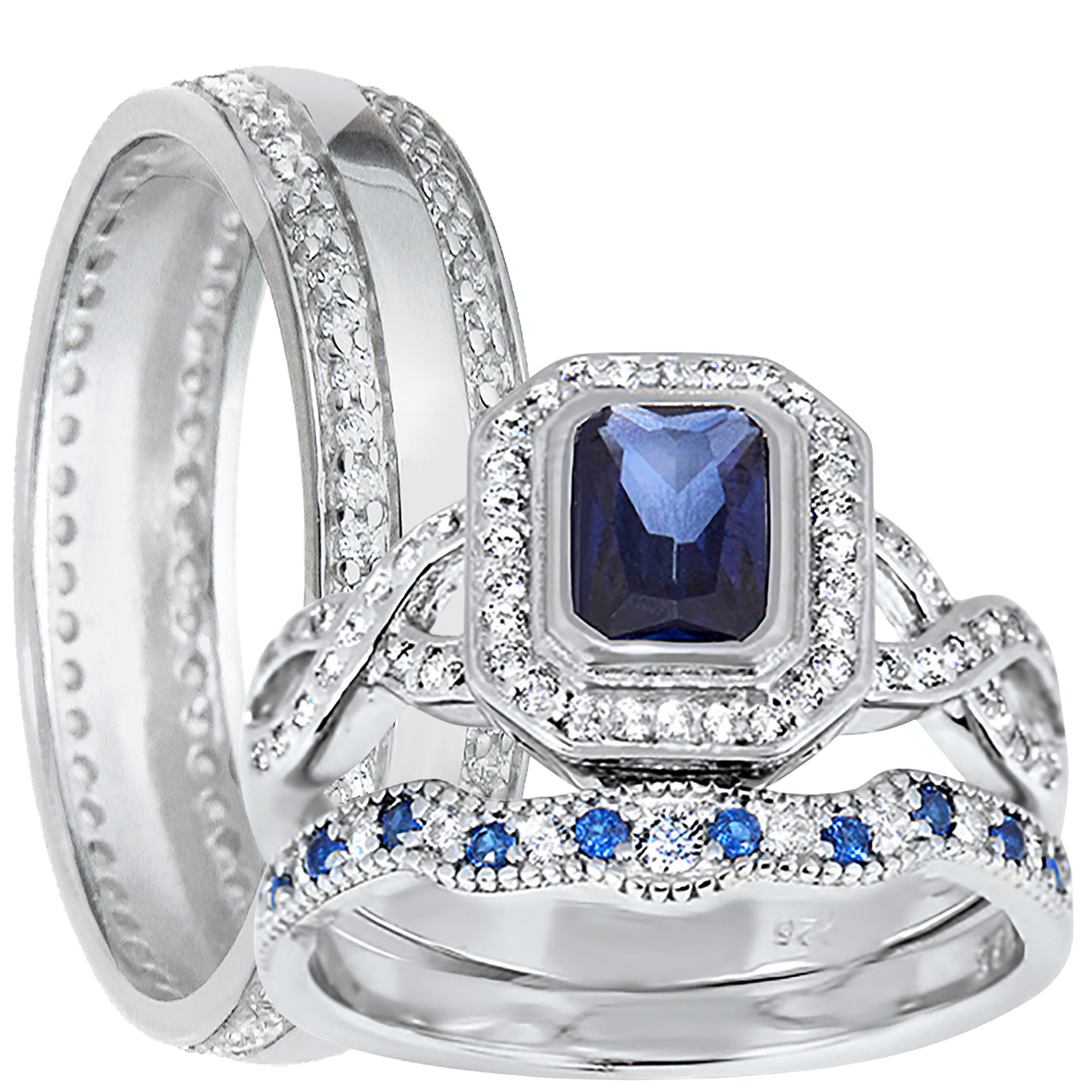 His and Hers Wedding Ring Sets