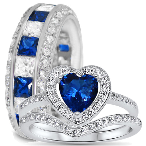 His and Her Wedding Rings Set