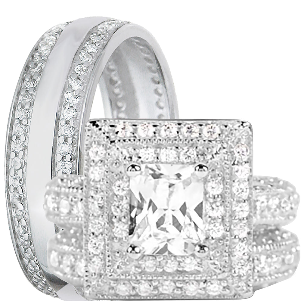 His Her Wedding Set