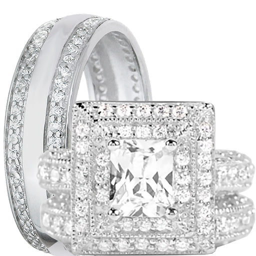 His Her Wedding Set