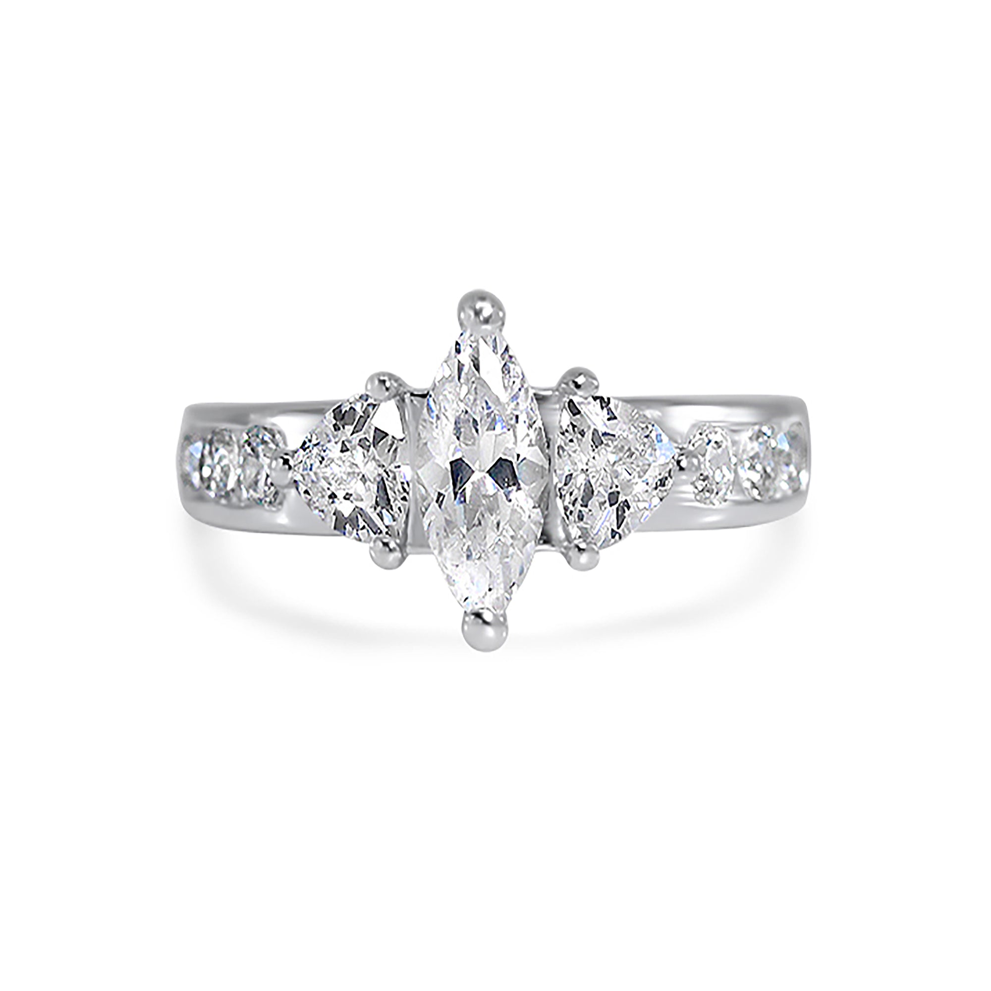 Realistic CZ Engagement Rings