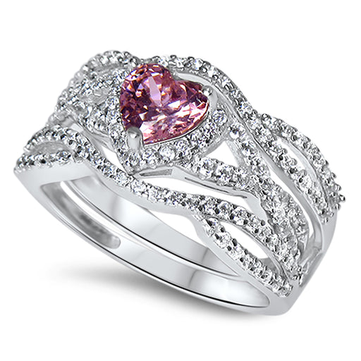 CZ Wedding Ring Set