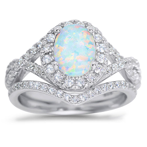 CZ Wedding Ring Set