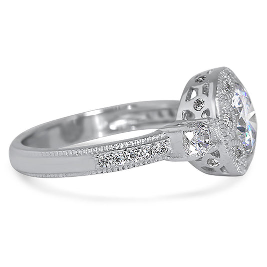 Alternate view of cZ Engagement Ring | Style 093