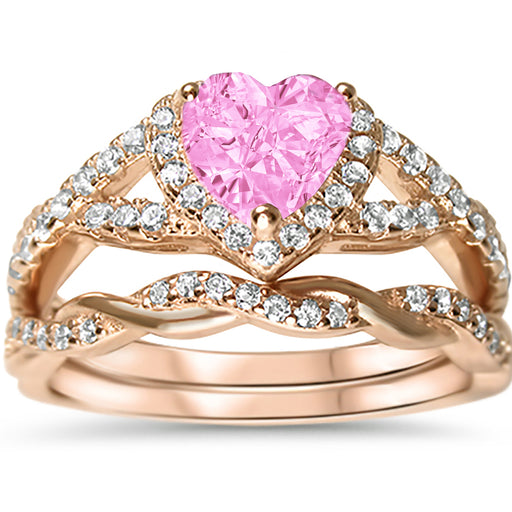 CZ Wedding Ring Set