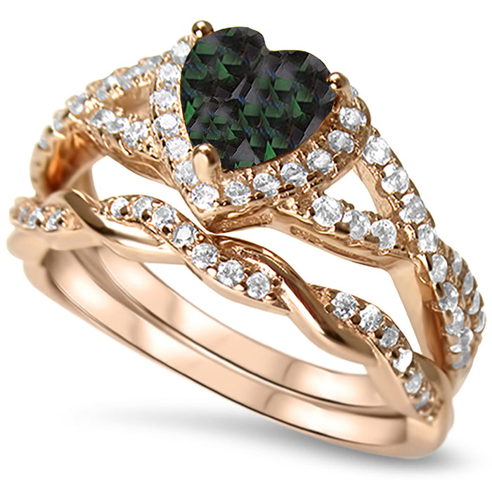 Cubic Zirconia Wedding Set