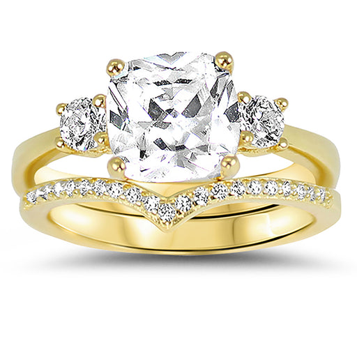 CZ Wedding Ring Set