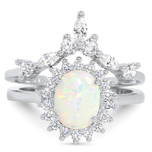 CZ Wedding Ring Set