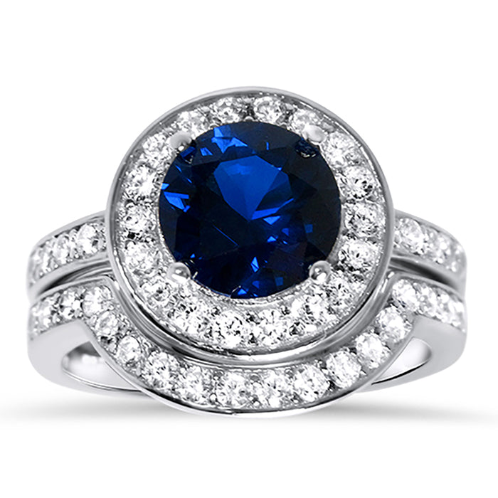 His Her Silver Steel Wedding Engagement TRIO Ring Set