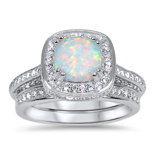 CZ Wedding Ring Set
