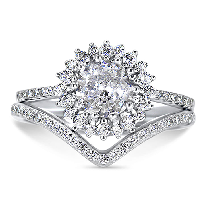His Her Silver Titanium TRIO Wedding Ring Set