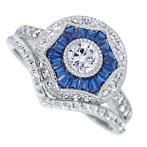 CZ Wedding Ring Set