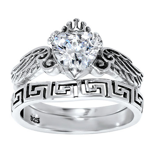 CZ Wedding Ring Set