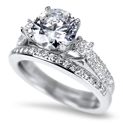CZ Wedding Ring Set