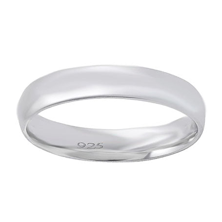 Silver wedding rings for men and women