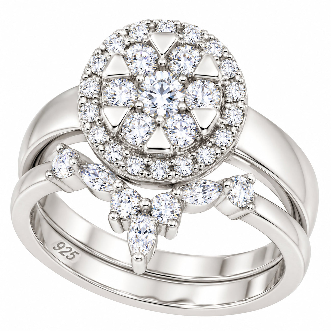 New for 2026- Unique Sterling Silver CZ Rings for Women