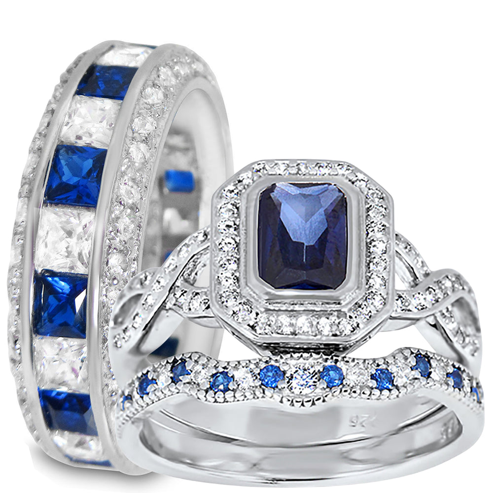 His Her Wedding Set