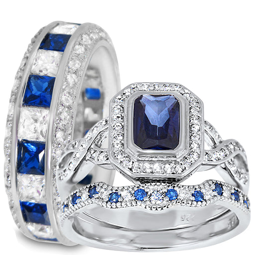 His Her Wedding Set