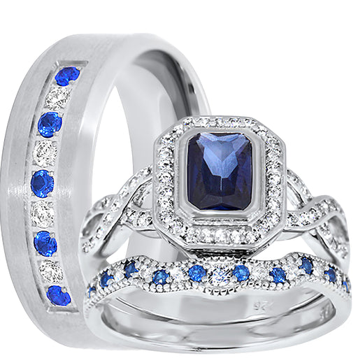 His Her Wedding Set