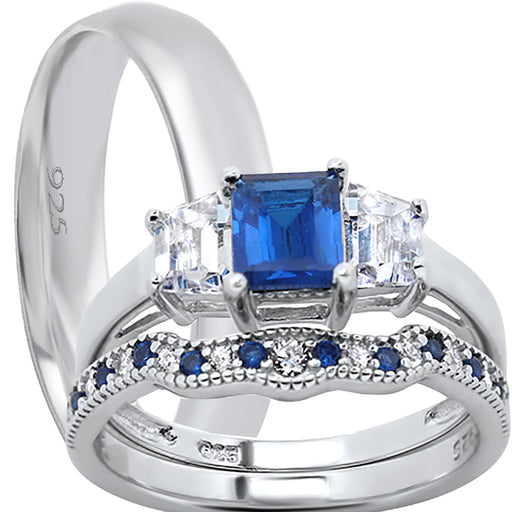 His Her Wedding Ring Set