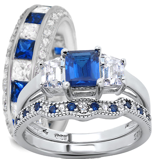 His Her Wedding Ring Set