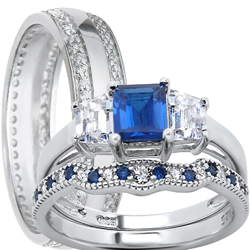 His Her Wedding Ring Set