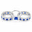 blue cz wedding set view 1