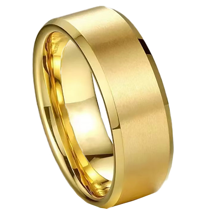 3 Piece His Hers TRIO Wedding Ring Set Matching 14K Gold Over Silver Rings Her 10 Him 10