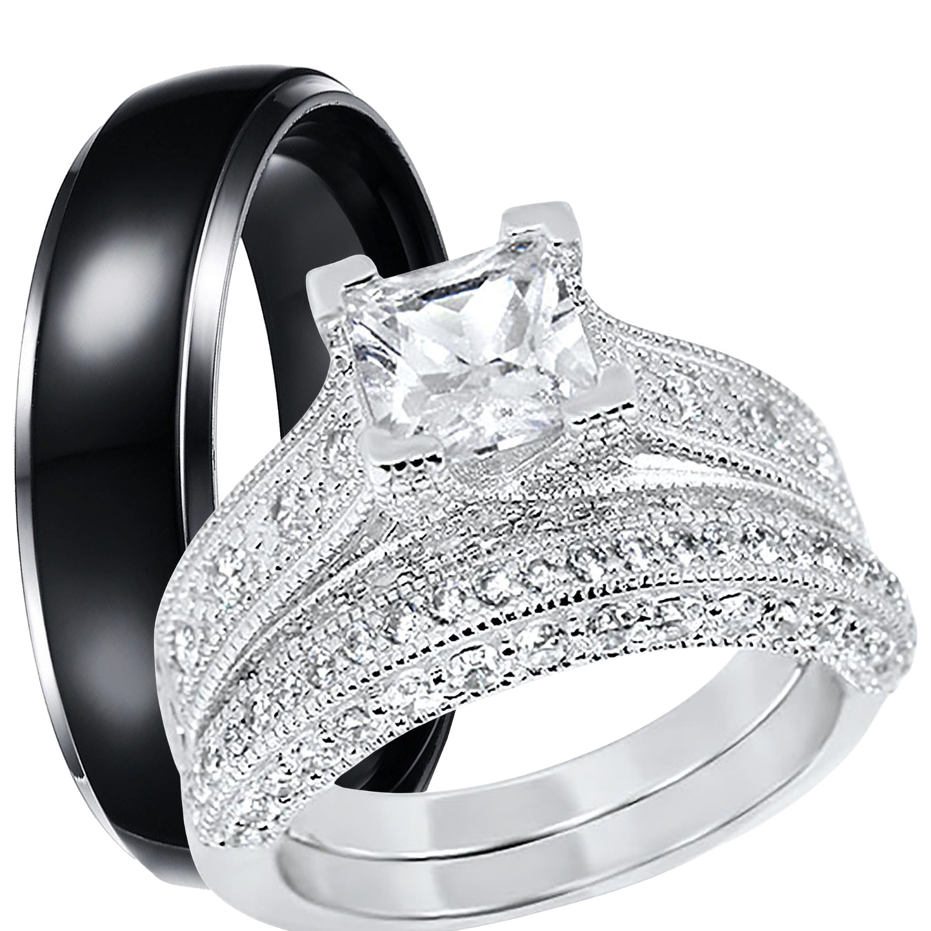 His & Her Wedding Sets $100-$200