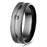 His Hers TRIO Wedding Set Black Wedding Rings for Women  and Men