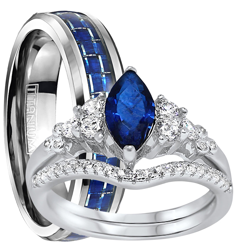 His Her Wedding Set