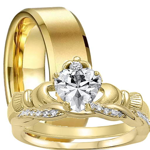 His Her Wedding Set