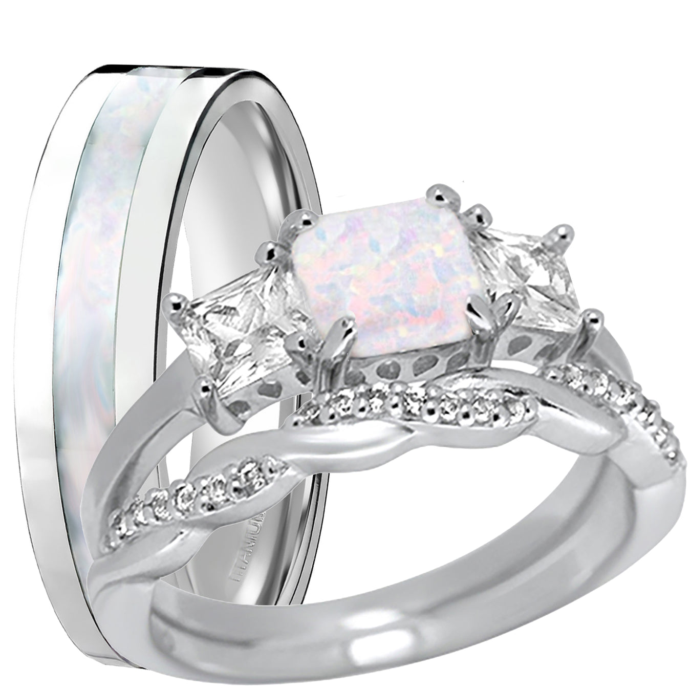 His and Hers Wedding Ring Sets