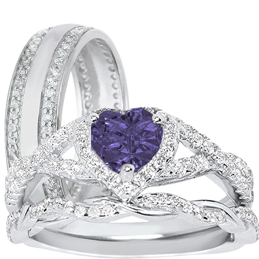His Her Wedding Set