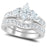 CZ Wedding Ring Set