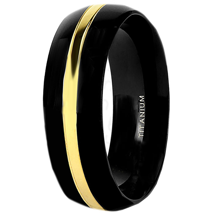 Black Titanium Wedding Ring