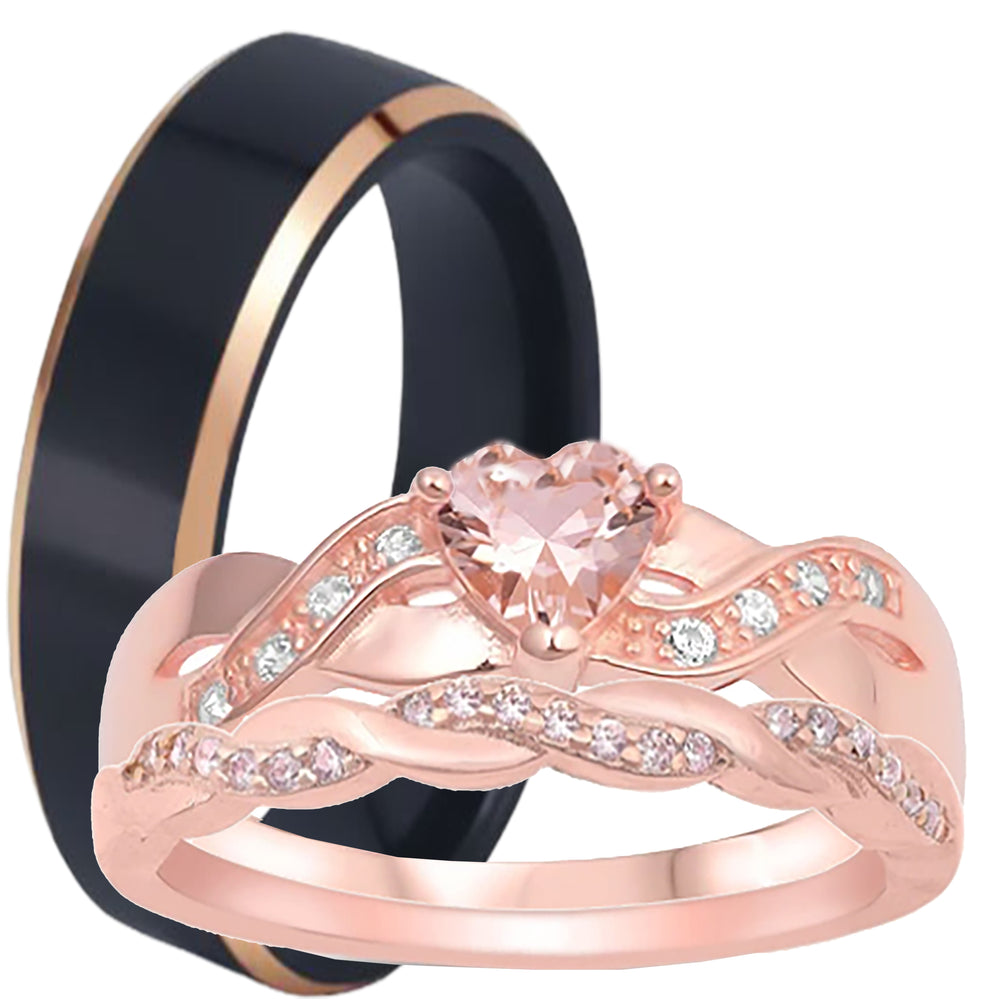 His and Her wedding ring set