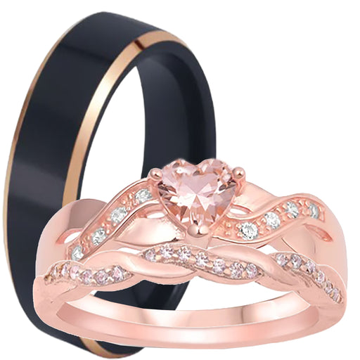 His and Her wedding ring set