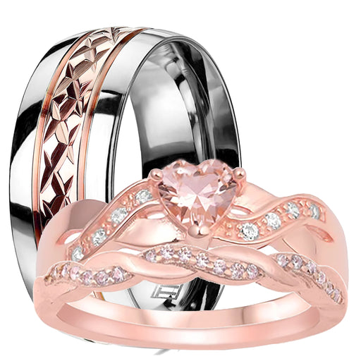His and Her wedding ring set