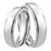 His and Hers Matching 5 MM Titanium Wedding Band Set Bride & Groom
