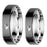 LaRaso & Co Wedding Rings His and Her Sets Black Ceramic Men Women 10/10
