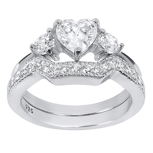 CZ Wedding Ring Set