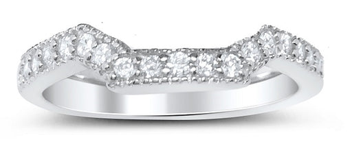 Sculpted Sterling Silver Wedding Band