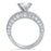 Men's sterling silver wedding band from the matching princess-cut cz couples ring set, shown on a white background.
