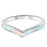 White Opal Wedding Band