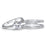 Solitaire CZ Wedding Engagement Ring Set