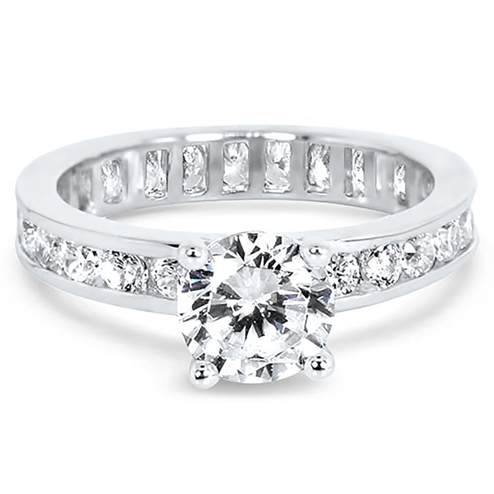 1.25 Carat Round Solitaire CZ Engagement Ring for Women