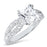 1.25 Carat Princess Cut Solitaire CZ Engagement Ring for Women