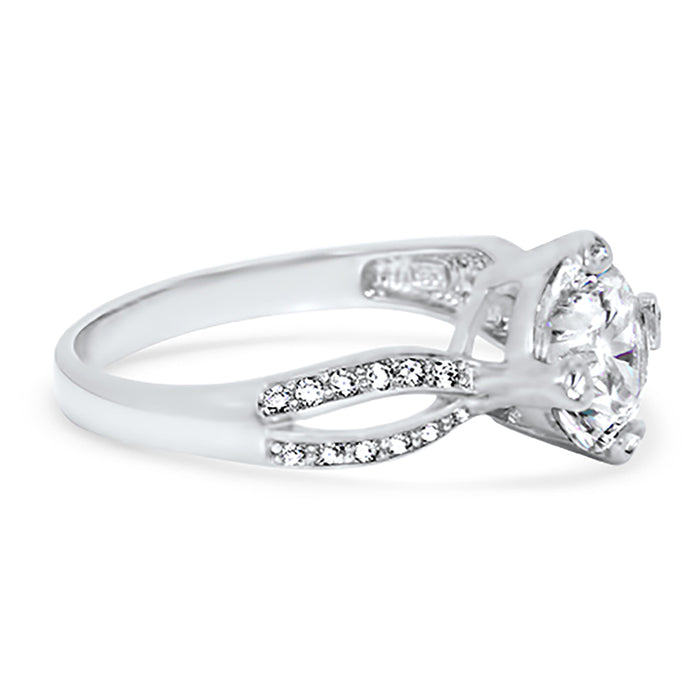 1.25 Carat Round Brilliant Vintage CZ Engagement Ring for Women