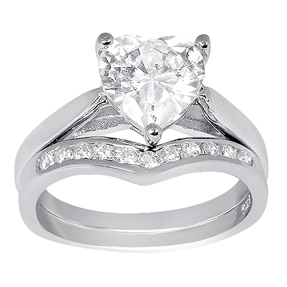 CZ Wedding Ring Set